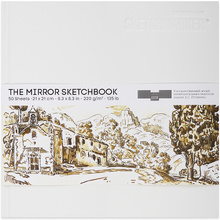 Скетчбук "SKETCHMARKER & Pushkinskiy. The mirror", 21x21 см, 220 г/м2, 50 листов, белый
