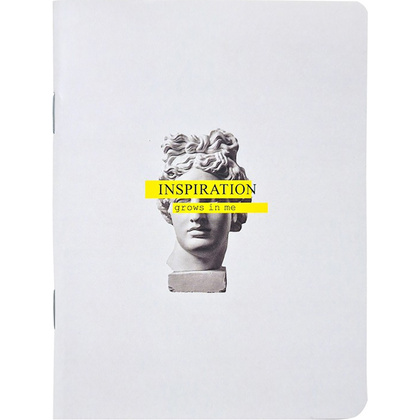 Блокнот "Inspiration Аполлон", А6, 32 листа, клетка, серый