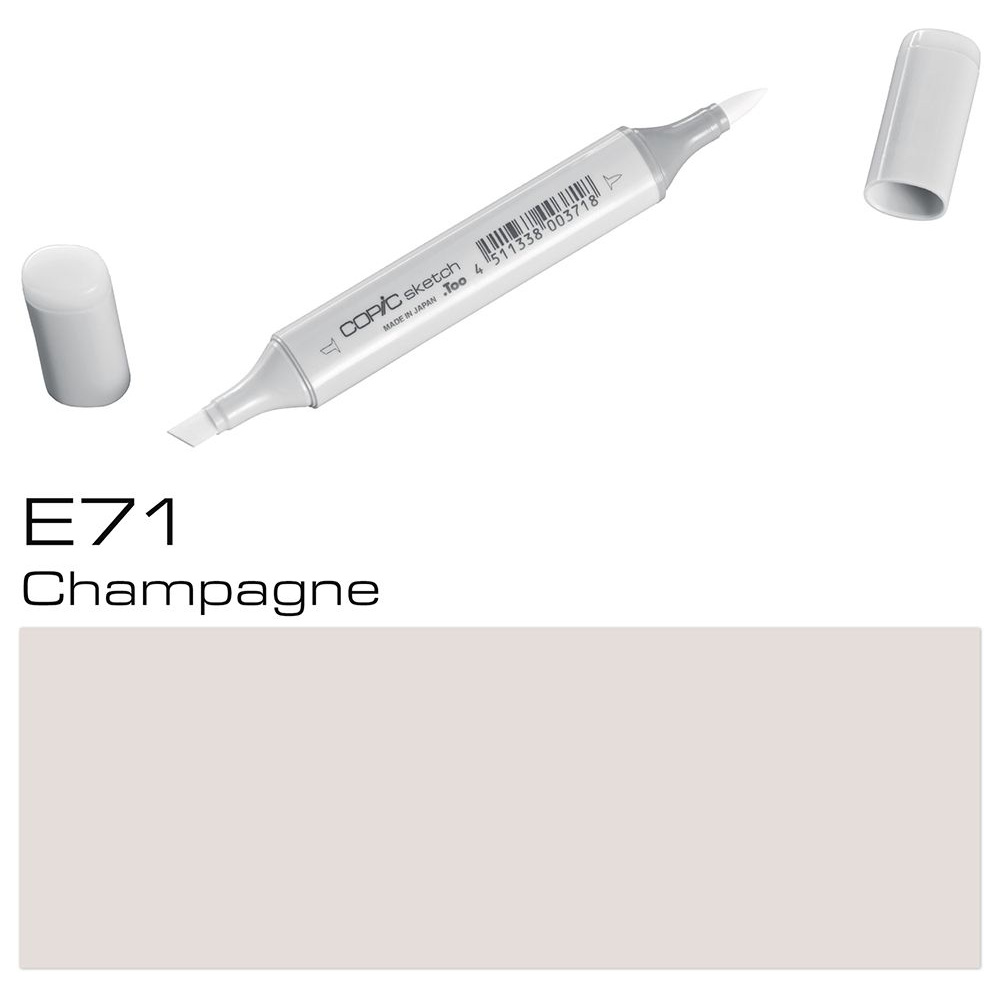 Маркер перманентный "Copic Sketch", E-71 шампань