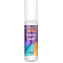 Краски для текстиля "Pentart Fabric paint", 20 мл, белый