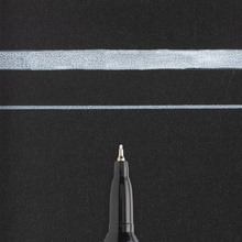 Маркер перманентный "Pen-Touch", EF, белый