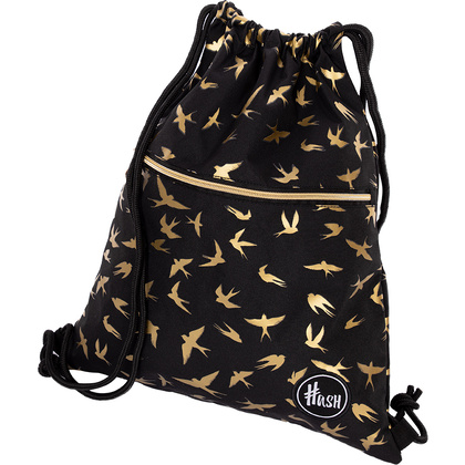 Мешок для обуви "Hash golden birds", чёрный - 2