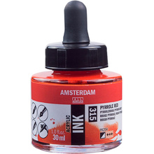 Краски жидкий акрил "Amsterdam", 315 пиррол красный, 30 мл