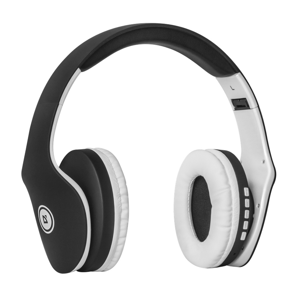 Наушники беспроводные Defender "FreeMotion B525", Bluetooth, черный, белый - 3