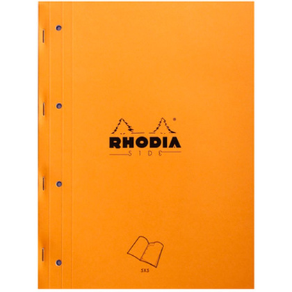 Сменный блок для тетради на кольцах "Rhodia", А4+, 80 листов, клетка, оранжевый