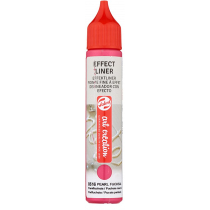 Контур декоративный "EFFECT LINER", 28 мл, 8516 фуксия жемчужная