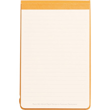 Блокнот "Rhodiarama Webnotepad" на резинке, A5, 96 листов, линейка, оранжевый