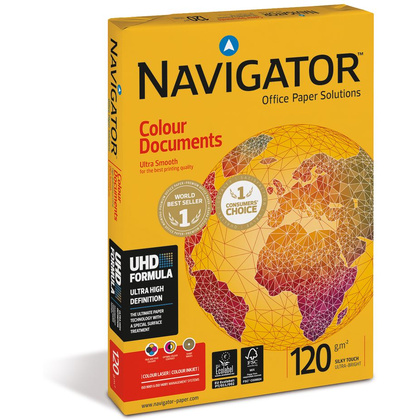 Бумага "Navigator Colour Doc", A4, 250 листов, 120 г/м2