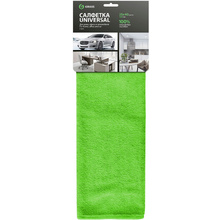 Салфетка из микроволокна "Grass", 320 г/м2, 35x40 см, 1 шт/упак, зеленый
