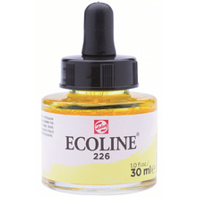 Жидкая акварель "ECOLINE", 226 желтый пастельный, 30 мл
