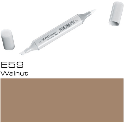 Маркер перманентный "Copic Sketch", E-59 орех