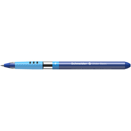 Ручка шариковая "Schneider Slider Basic F", синий, стерж. синий - 4