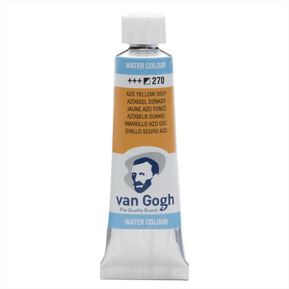 Краски акварельные "Van Gogh", 270 желтая темная AZO, 10 мл, туба
