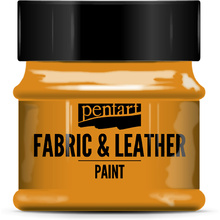 Краска для текстиля "Pentart Fabric & Leather paint", 50 мл, оранжевый