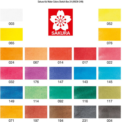 Краски акварельные "Koi Water Colors", 24 цвета - 2