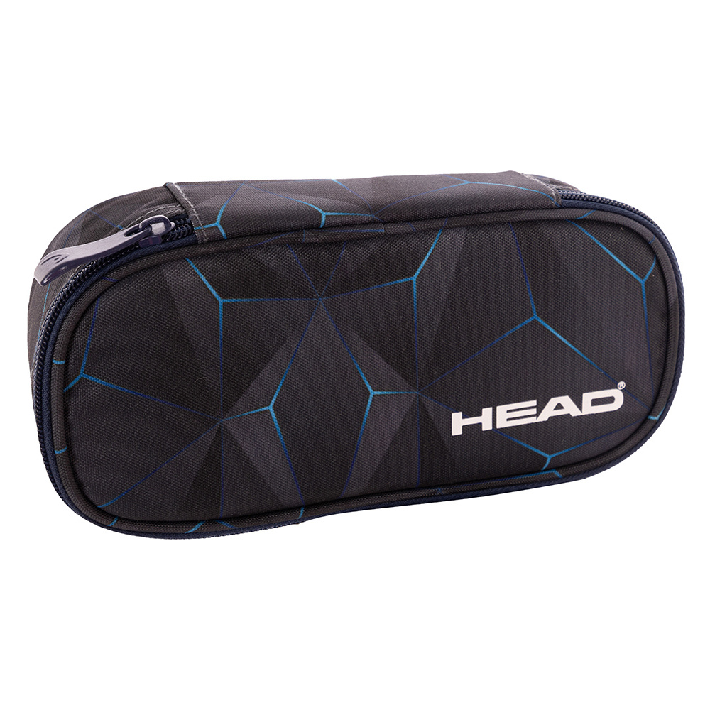 Пенал "Head 3D blue", 1 отделение, чёрный - 2