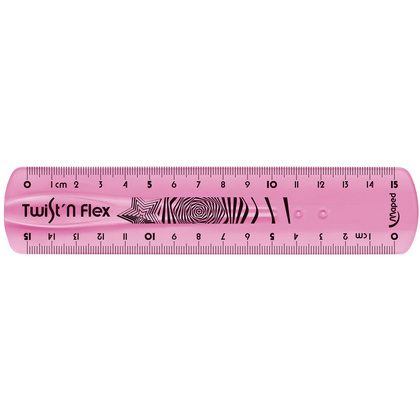 Линейка Maped "Twist n Flex", 15 см, ассорти - 3