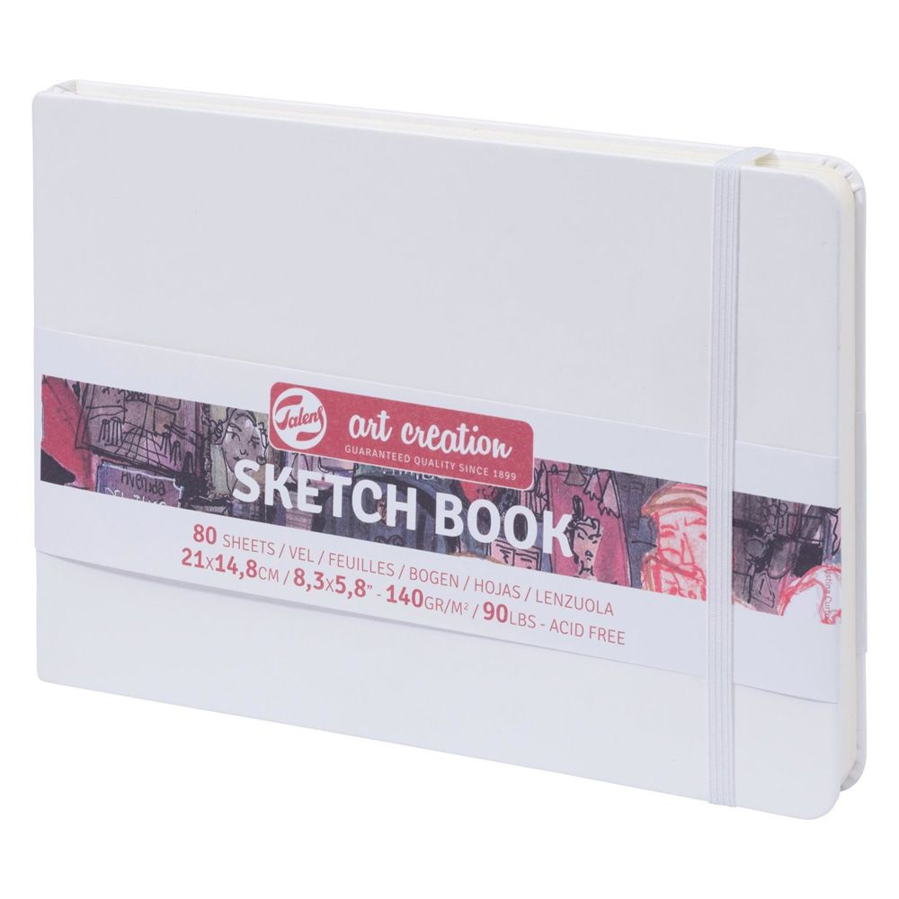 Скетчбук "ArtCreation", 14,8x21 см, 140 г/м2, 80 листов, белый
