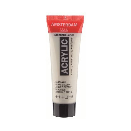 Краски акриловые "Amsterdam", 818 желтый перламутровый, 20 мл, туба