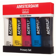 Набор красок акриловых "Amsterdam" базовый, 5 цветов