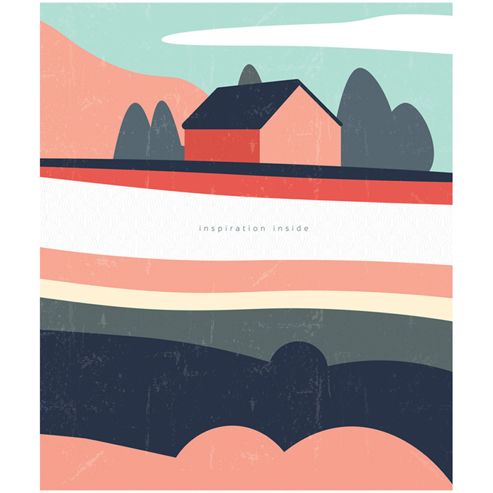 Тетрадь "Рисунки. landscape", А5, 48 листов, клетка, ассорти - 4