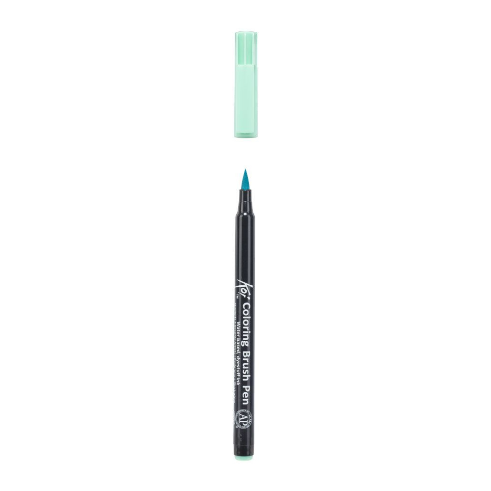 Маркер акварельный "Koi Color Brush", ярко-зеленый - 3