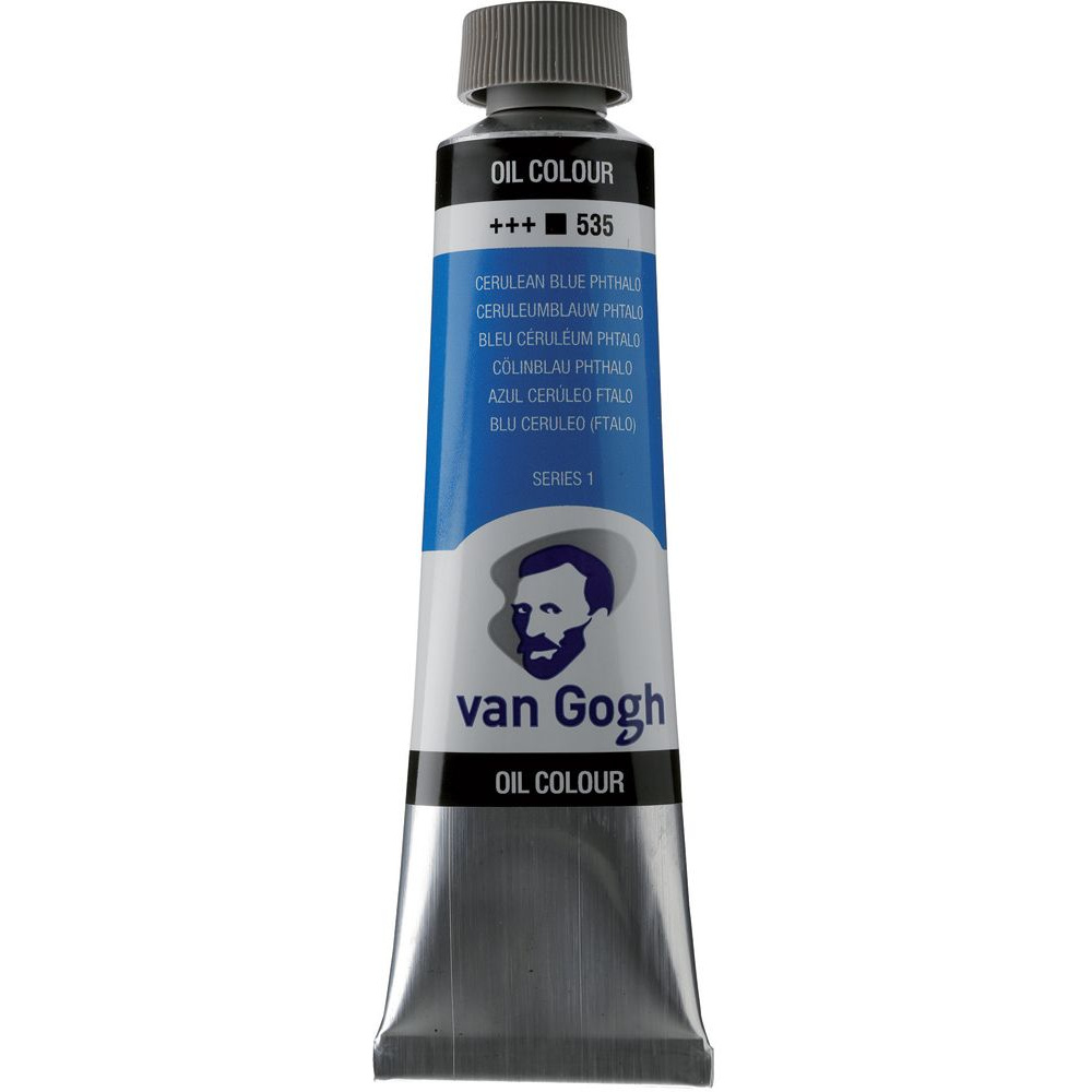 Краски масляные "Van Gogh", 535 лазурно-синий ФЦ, 40 мл, туба