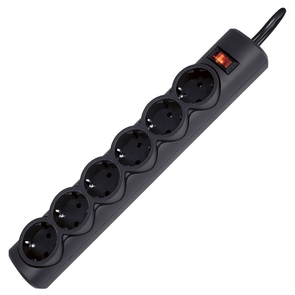 Сетевой фильтр Defender "DFS 151/153/155", 6 розеток, 1.8 м - 2