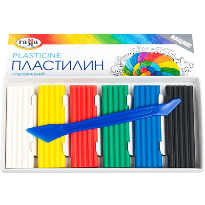 Пластилин "Классический", 6 цветов - 2