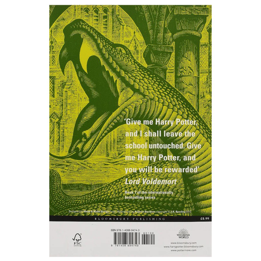 Книга на английском языке "Harry Potter and the Deathly Hallow – Adult PB", Rowling J.K.  - 2