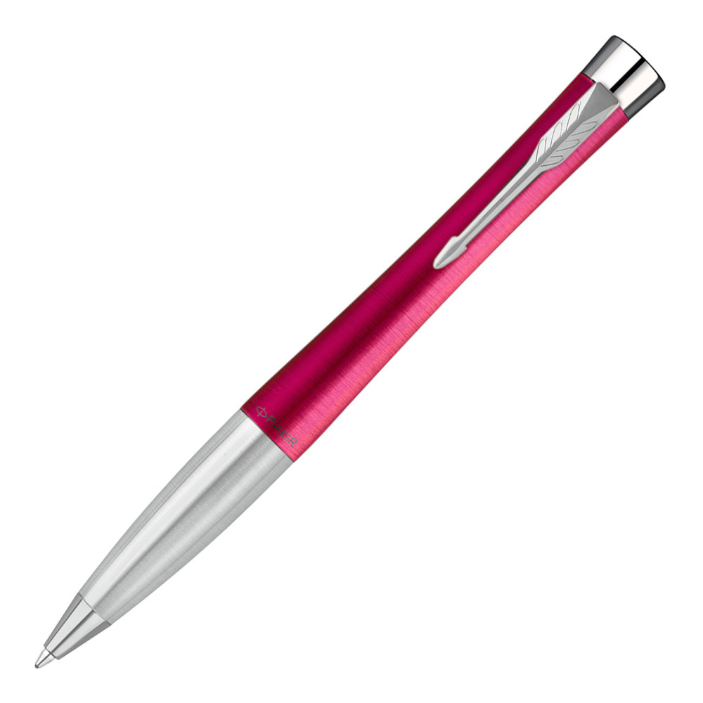 Ручка шариковая автоматическая Parker "Urban Core K314 Vibrant Magenta CT", 1.0 мм, пурпурный, серебристый, стерж. синий