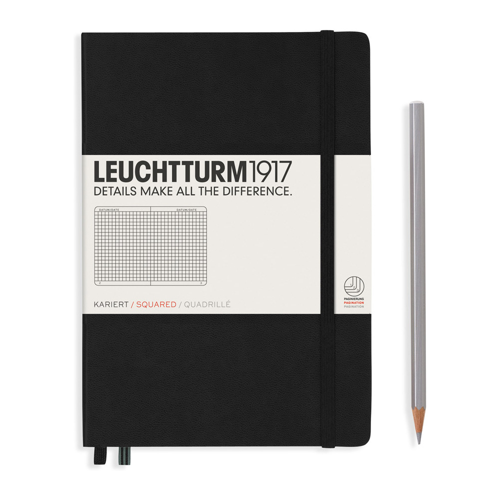 Блокнот "Leuchtturm1917. Classic", А5, 125 листов, клетка, черный