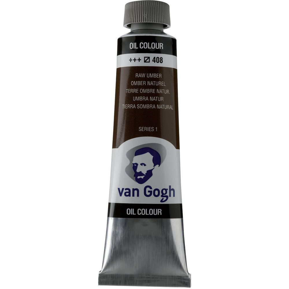 Краски масляные "Van Gogh", 408 умбра натуральная, 40 мл, туба