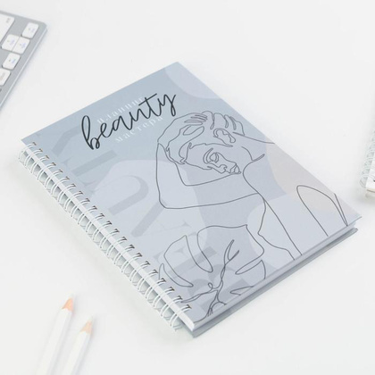 Планинг для записи клиентов недатированный "You are beauty", A5, 86 листов, серый - 2
