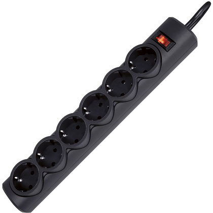 Сетевой фильтр Defender "DFS 151/153/155", 6 розеток, 1.8 м - 2