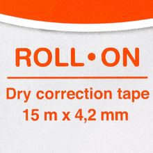 Корректирующий роллер "Roll-On", лента, 4.2x15 мм/м