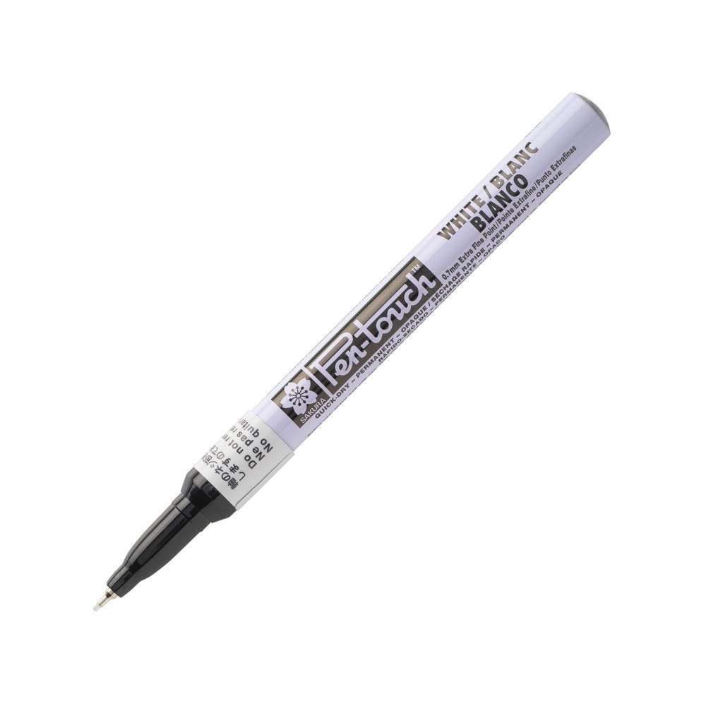 Маркер перманентный "Pen-Touch", EF, белый