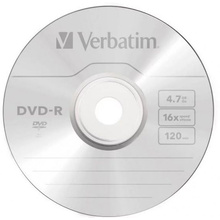 Диск DVD-R 4,7 Гб запис. 16х. Verbatim DataLife