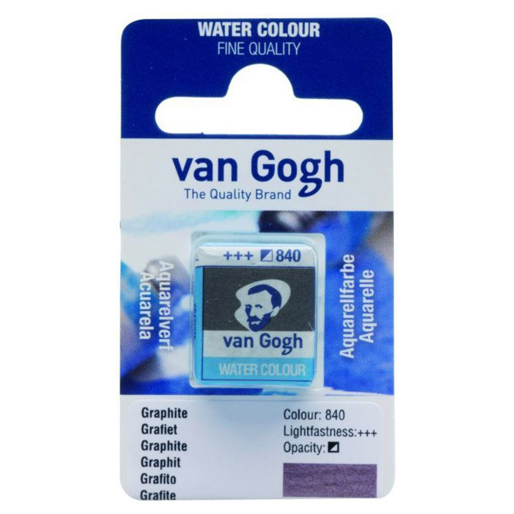 Краски акварельные "Van Gogh", 840 графит, кювета