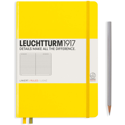 Блокнот "Leuchtturm1917. Classic", А5, 125 листов, линейка, лимонный