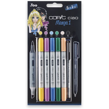 Набор маркеров перманентный "Copic ciao. Manga 1", 5+1 шт.