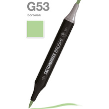Маркер перманентный двусторонний "Sketchmarker Brush", G53 богомол