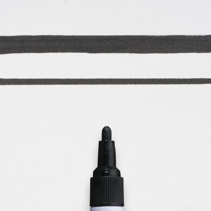 Маркер перманентный "Pen-Touch", M, черный - 2