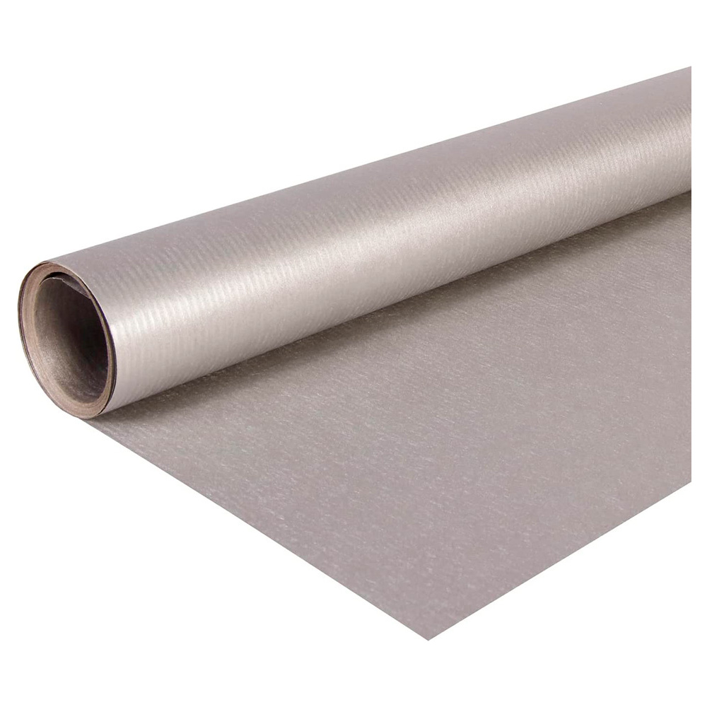 Бумага декоративная в рулоне "Coloured Kraft", 3x0,7 м, 65 г/м2, серебристый