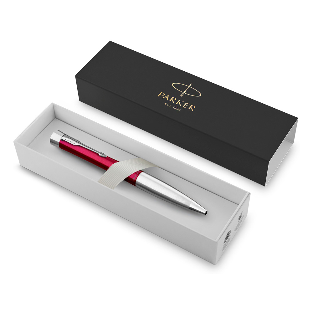 Ручка шариковая автоматическая Parker "Urban Core K314 Vibrant Magenta CT", 1.0 мм, пурпурный, серебристый, стерж. синий - 5