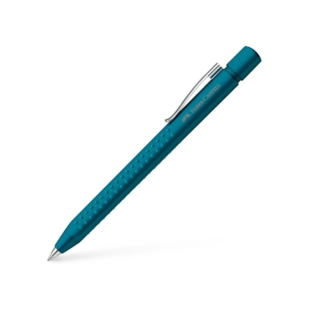 Ручка шариковая автоматическая "Faber-Castell Grip 2011", 0.7 мм, черный, стерж. синий