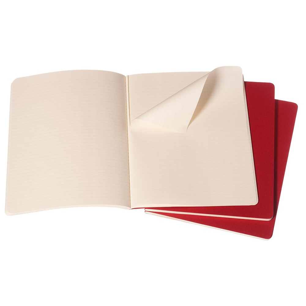 Блокнот "Cahier Journal Xlarge", А4, 190x250 мм, 60 л, 3 шт, клюквенный - 2