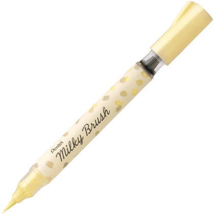 Маркер-кисть "Milky Brush", желтый пастельный