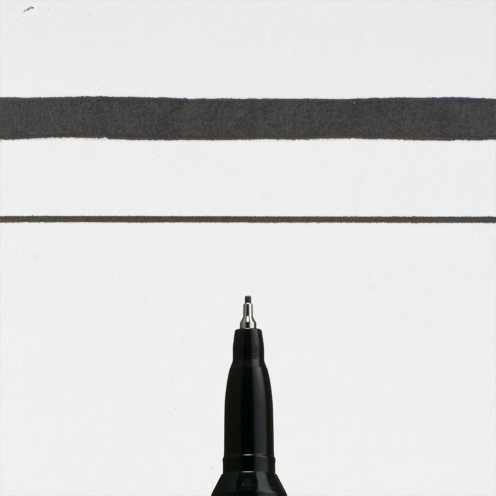 Маркер перманентный "Pen-Touch", черный - 2