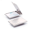 Визитница карманная "Business Card Box Chrome", серебристый - 3